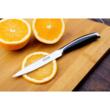 Set cutite Inox, 6 piese, suport patrat din lemn, maner ABS gri cu negru, KingHoff
