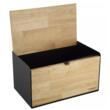 Cutie pentru paine, din oțel-bambus, negru, 35,5 x 21,5 x 19,5 cm, Klausberg