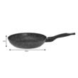 Set 3 tigai marmorate, din aluminiu, negru, 28 / 24 / 20cm, Klausberg