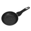 Tigaie din aluminiu, marmorata, neagra, 16cm Klausberg