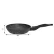 Tigaie din aluminiu, marmorata, neagra, 18cm Klausberg