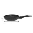 Tigaie din aluminiu, marmorata, gri, 20cm Klausberg