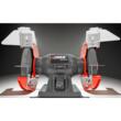 Polizor de banc cu 2 pietre 150mm 200W, lampa led, Verke