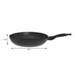 Tigaie din aluminiu, marmorata, gri, 30cm Klausberg