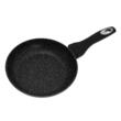 Tigaie din aluminiu cu capac, marmorata, negru, 30 cm Klausberg