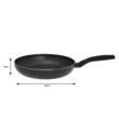 Set 3 tigai, aluminiu, marmorate, negru, 20, 24,28 cm, KingHoff