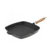 Tigaie grill, din fonta cu maner detasabil, 26x26 cm, Kinghoff