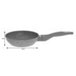 Tigaie din aluminiu, marmorata, gri, 16 cm, Klausberg
