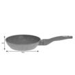 Tigaie din aluminiu, marmorata, gri, 18 cm, Klausberg