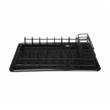 Suport pentru vase, cu tavita, otel-plastic, 38x24,5x9,5 cm,negru, Kinghoff 