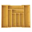 Cutie pentru tacamuri din bambus, cu 8 compartimente, pentru sertar, 52x43x5 cm  Kinghoff