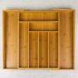Cutie pentru tacamuri din bambus, cu 8 compartimente, pentru sertar, 52x43x5 cm  Kinghoff