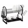 Suport pentru vase, negru, otel-plastic 56,5x25x38 cm Kinghoff