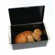 Cutie pentru paine, otel, 39,5x21,5x17 cm neagra Klausberg