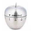 Cronometru de bucatarie tip mar, din otel , 63x72 mm, 60 minute, gri, Kinghoff