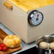 Cronometru de bucatarie din inox, rotund, 78,5x32 mm  Kinghoff
