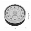 Cronometru de bucatarie din inox, rotund, 78,5x32 mm  Kinghoff