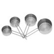 Set 4 ustensile de bucatarie pentru masurat, din inox,  60, 80, 125, 250 ml, Kinghoff