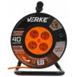 Rola prelungitor cablu cu cadru metalic, 40 metri 3 x 1,5 mm, Verke