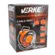 Rola prelungitor cablu cu cadru metalic, 25 metri 3 x 1 mm, Verke
