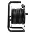 Rola prelungitor cablu negru, cu cadru metalic, 25 metri 3 x 1,5 mm Verke