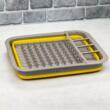 Suport pentru vase si tacamuri, plastic, 36,5 x 31 x 18ncm, galben, Kassel