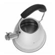 Fierbător tradițional fabricat din otel inoxidabil , ceainic  2.6 litri, 22-25 cm , argintiu, Ambar, Kassel