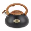  Fierbător tradițional cu fluier fabricat din inox, ceainic 3 litri, 20-22 cm, negru, Klausberg