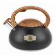  Fierbător tradițional cu fluier fabricat din inox, ceainic 3 litri, 20-22 cm, negru, Klausberg