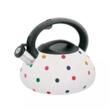  Fierbător tradițional cu fluier fabricat din inox, ceainic 3 litri, 17-21.5 cm, alb, Klausberg