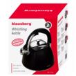  Fierbător tradițional cu fluier fabricat din inox, ceainic 3 litri, 15-25 cm, negru, Klausberg