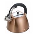  Fierbător tradițional cu fluier fabricat din inox, ceainic 3 litri, 22.2-25 cm, maro, Klausberg