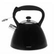  Fierbător tradițional cu fluier fabricat din inox, ceainic 3 litri, 20-24 cm, negru, Klausberg