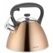  Fierbător tradițional cu fluier fabricat din inox, ceainic 3 litri, 22-24 cm, maro, Klausberg