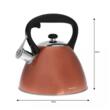  Fierbător tradițional cu fluier fabricat din inox, ceainic 3 litri, 22-24 cm, maro, Klausberg