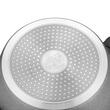 Oala din aluminiu cu capac, invelis din 5 straturi antiaderente, piatra de lava, 18cm, 1.6l, Florina