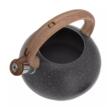 Fierbător tradițional cu fluier, fabricat din inox, marmorat, ceainic 2.7 litri, 16.5-20cm, negru, Klausberg