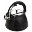  Fierbător tradițional cu fluier fabricat din inox acoperit de marmura, ceainic 2.8 litri, 21-24 cm, negru, Klausberg