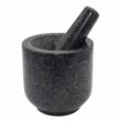 Mojar cu pistil din granit, 12x12x15.5 cm negru, Kinghoff