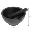 Mojar din fonta pentru condimente, cu pistil, 13x6.5 cm negru, Kinghoff