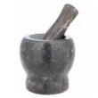 Mojar cu pistil din marmura, 10x10 cm negru, Kinghoff