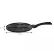 Tigaie  cu strat din marmura pentru oua si clatite cu 4 fete zambitoare, 26.5 cm negru, Kinghoff