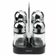 Set  4 recipiente, pentru condimente, ulei si otet,  13x11,6x19,5 cm capacitate 160 ml, KingHoff