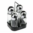 Set  4 recipiente, pentru condimente, ulei si otet,  13x11,6x19,5 cm capacitate 160 ml, KingHoff