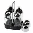 Set  4 recipiente, pentru condimente, ulei si otet,  13x11,6x19,5 cm capacitate 160 ml, KingHoff