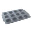Tava, forma pentru facut si copt prajituri, briose, 12 forme 38x26x3 cm, negru, Klausberg