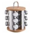 Set de 13 recipiente din otel inoxidabil si sticla, pentru contimente, 18-22-28 cm, Klausberg