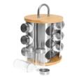 Set de 13 recipiente din otel inoxidabil si sticla, pentru contimente, 18-22-28 cm, Klausberg