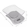 Cantar de bucatarie, 2 - 5000 g, argintiu, Kinghoff