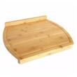 Tocator manual din bambus cu margini, dreptunghiular, 58x38x4 cm, Kinghoff